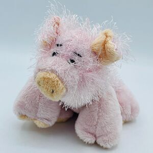 Plush Webkinz Pink Plush Fuzzy PIG Stuffed Animal by Ganz